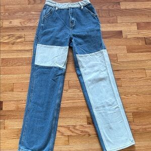 PacSun Light and Dark Blue Denim Jeans